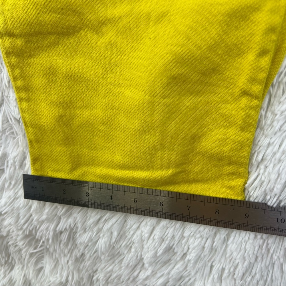 Urban Outfitters Yellow High-Waist Cotton Capris - Picture 8 of 14
